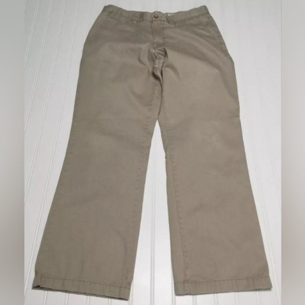 Old Navy Classic Khaki Pants Mens 31W 30 Brown Mid Rise Straight Leg